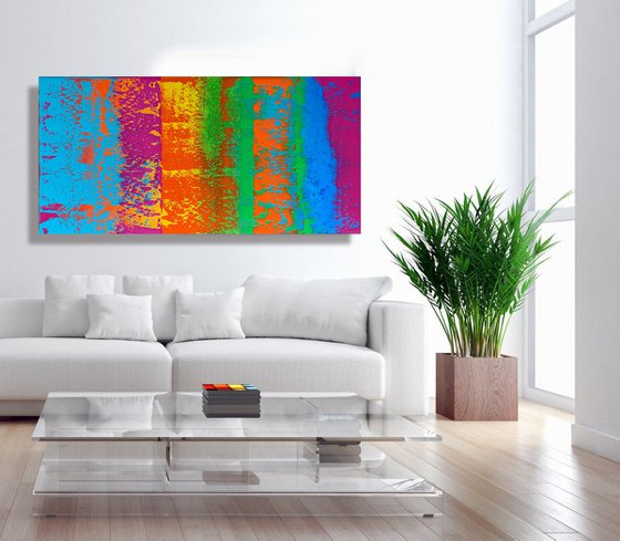 Bridge to Eternity - LARGE ABSTRACT ART – EXPRESSIONS OF ENERGY AND LIGHT. READY TO HANG!