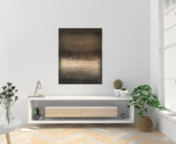 Brown abstract painting OD713