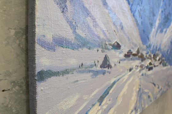 "In the snow"