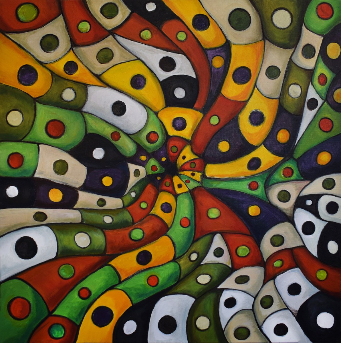 Carneval Ii By Nikola Ivanovic, 31 X 31, Artwork For Sale On Artfinder