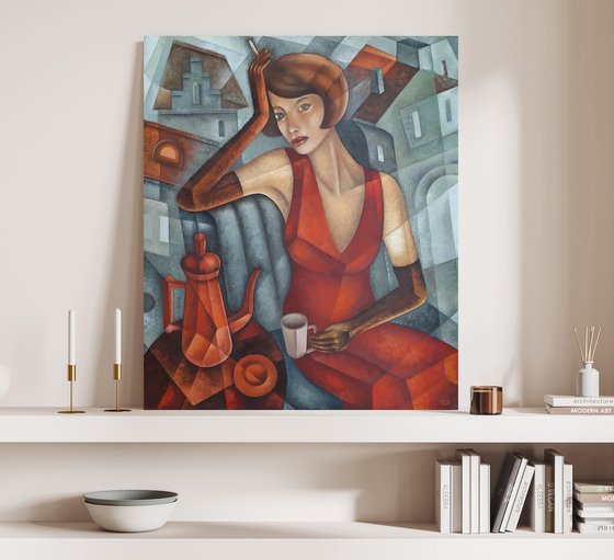 Woman with a Cup of Coffee