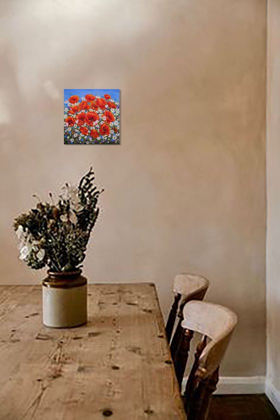 Poppies with Wildflowers.
