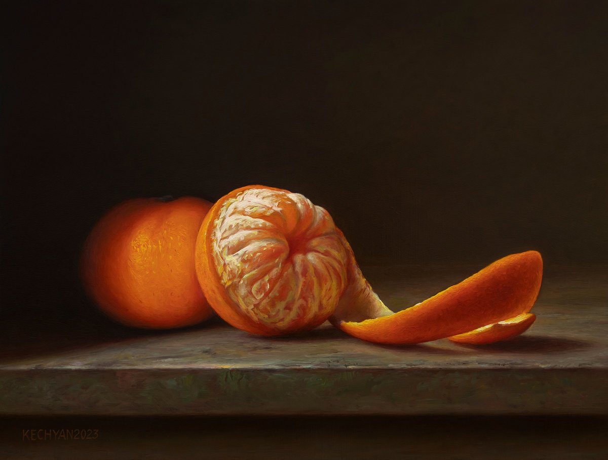 Mandarins by Albert Kechyan