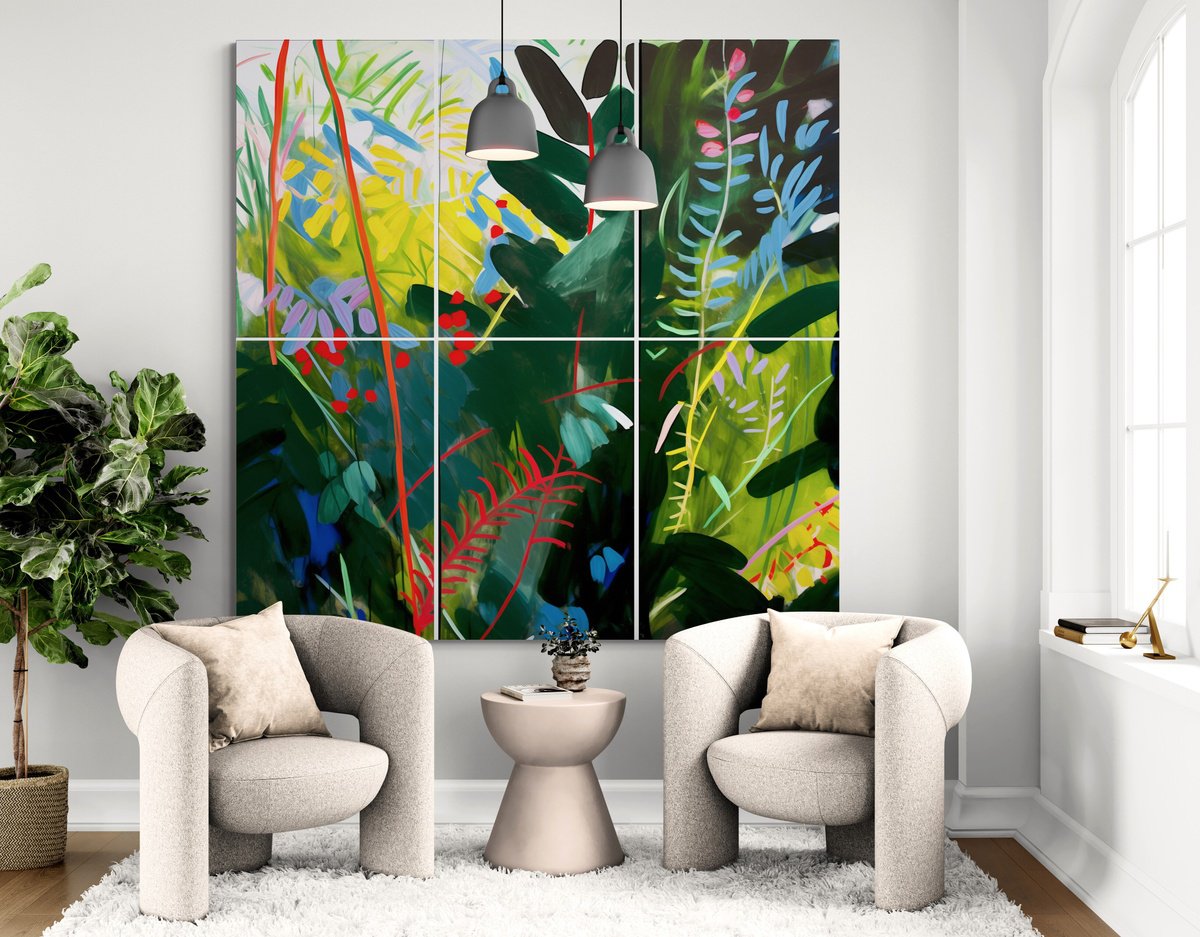  Tropical Rhapsody #2 By V+V Kniazievi, 71 X 71, Artwork For Sale On Artfinder