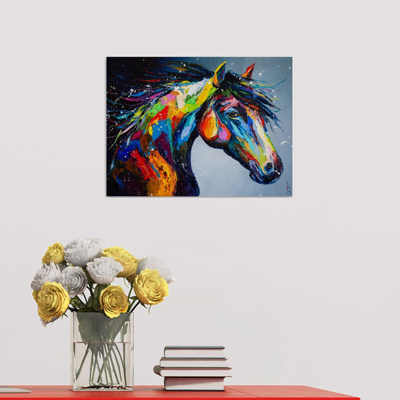 Colorful horse