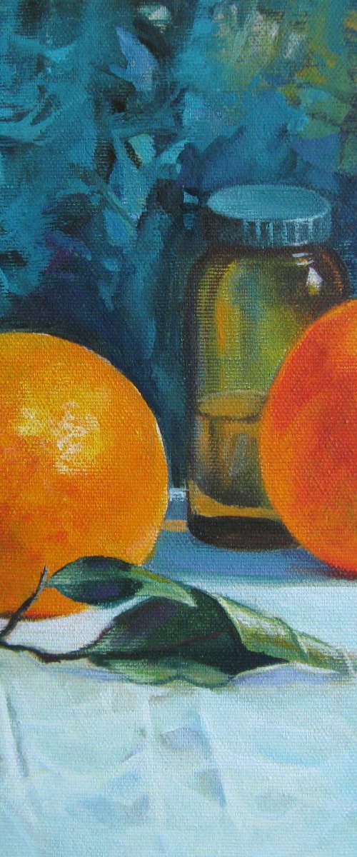 Still life with oranges by Elena Oleniuc