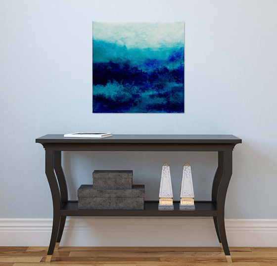 Blue water seascape