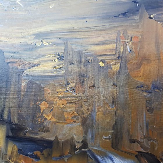 Golden waterfalls