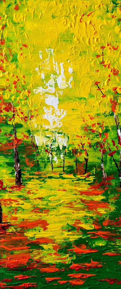 Trees in the sun by Daniel Urbaník