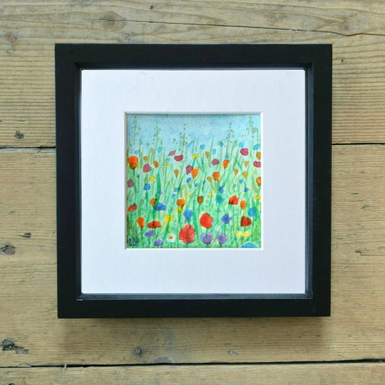 Meadow Flowers 2 - Watercolour, small gift idea