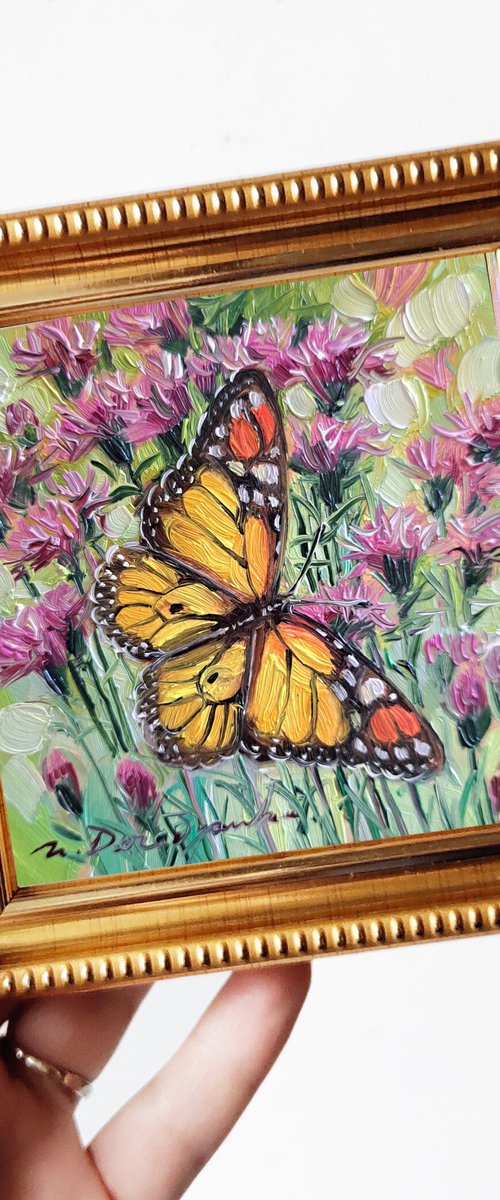 Monarch Butterfly painting by Nataly Derevyanko