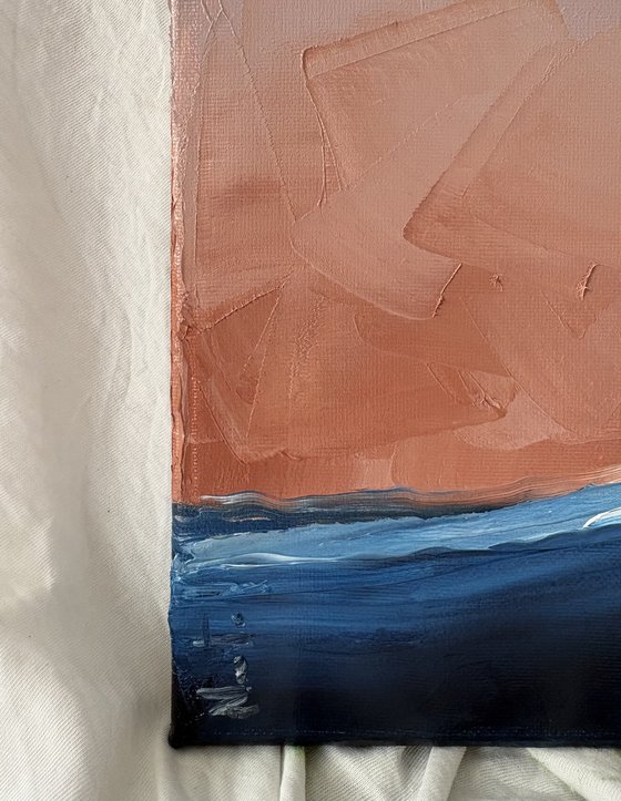 Twilight Over the Quiet Horizon Sea