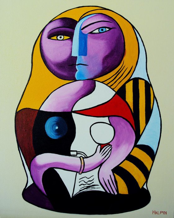 Yellow Picasso Matryoshka