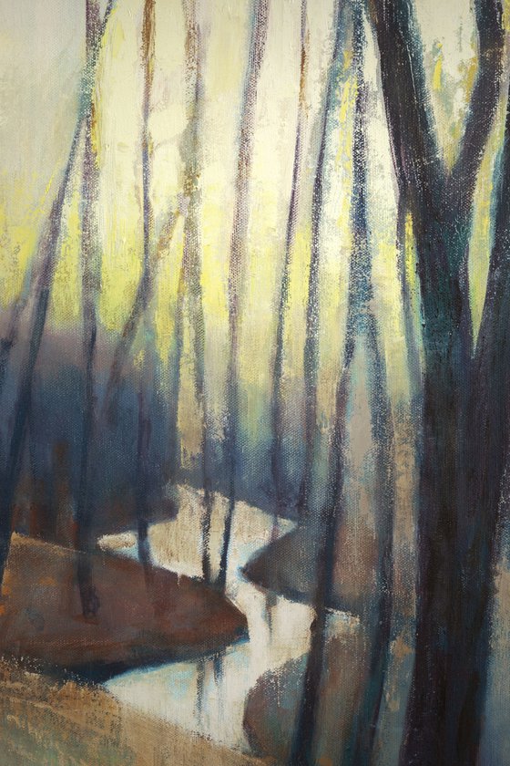 Tired Trees 30x40 in 76x107cm Contemporary Art by Bo Kravchenko