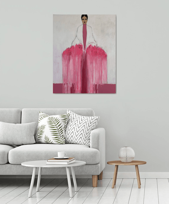 The Girl with Bouquet
