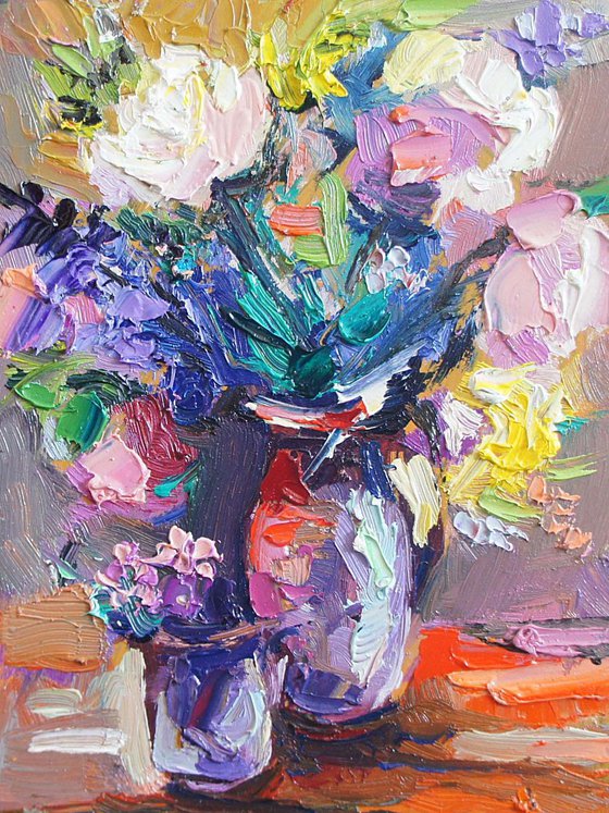 Flowers, oil painting