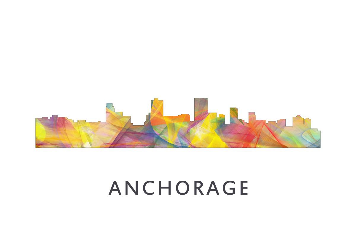 Anchorage Skyline WB1 by Marlene Watson