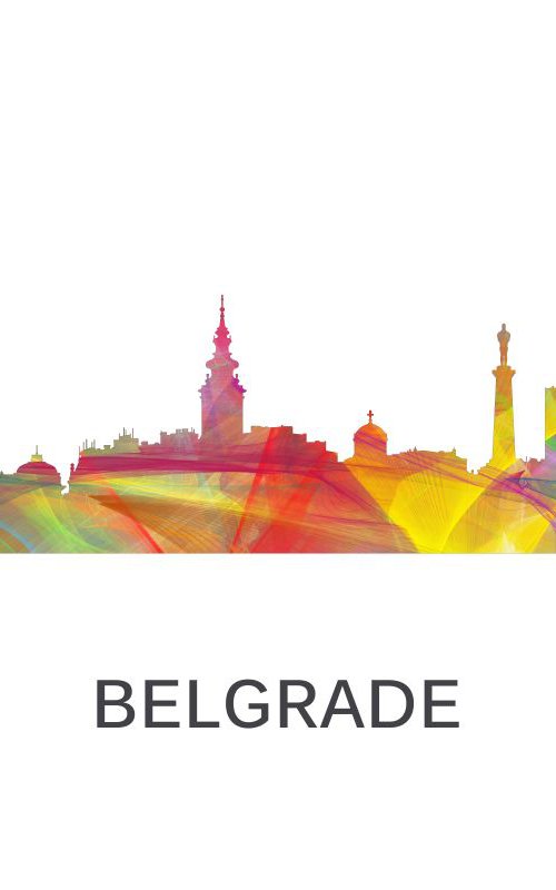 Belgrade, Serbia Skyline WB1 by Marlene Watson