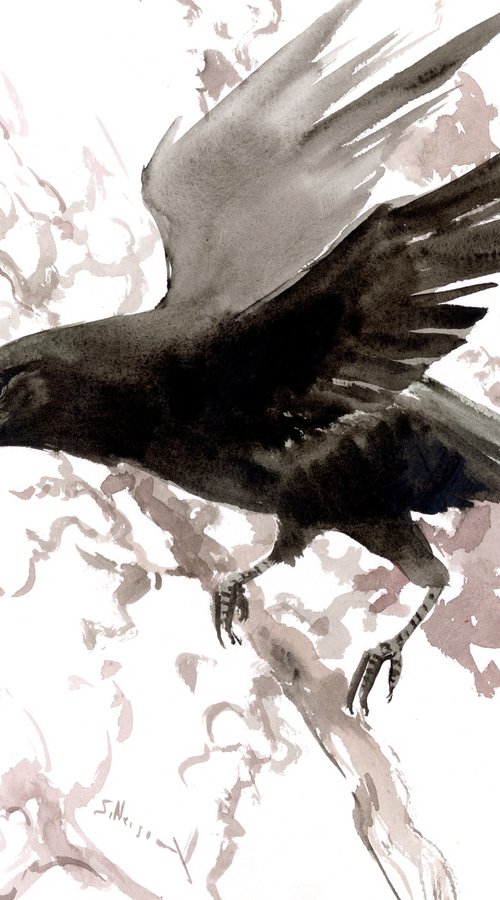 Flying Raven by Suren Nersisyan