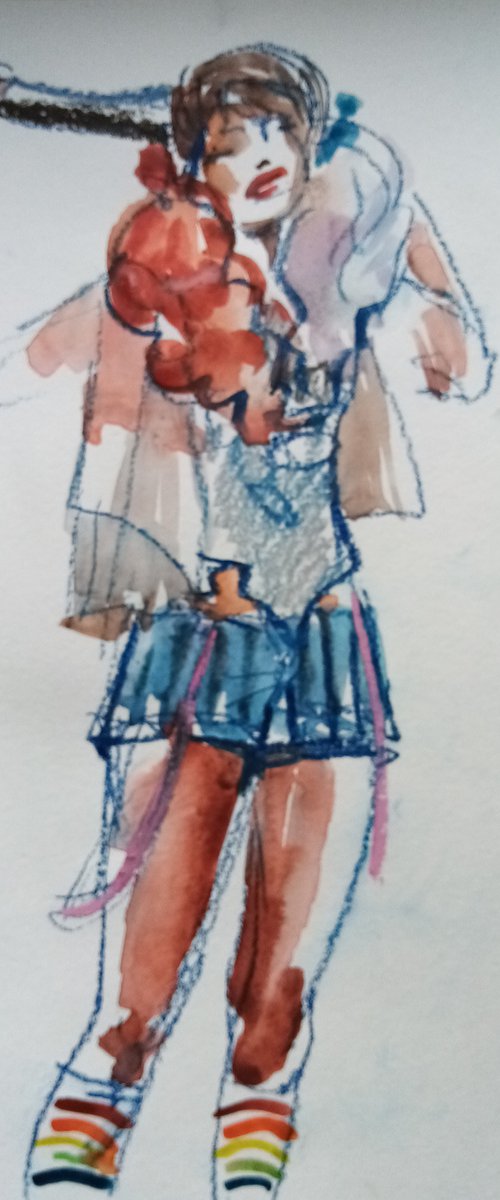 Girl playing role HQueen by Oxana Raduga
