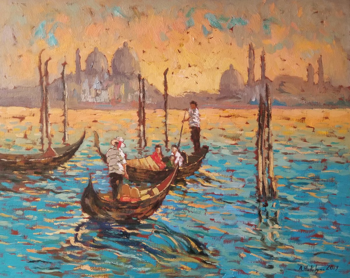 Venice at Sunset - One of Kind by Hrachya Hakobyan