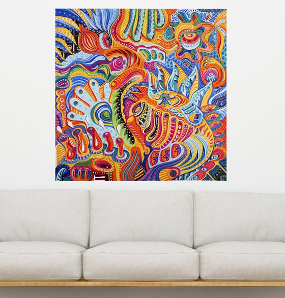 COLOR ORGASM 140x140cm