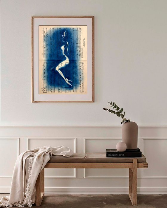 Muse №2 - Cyanotype Female Nude