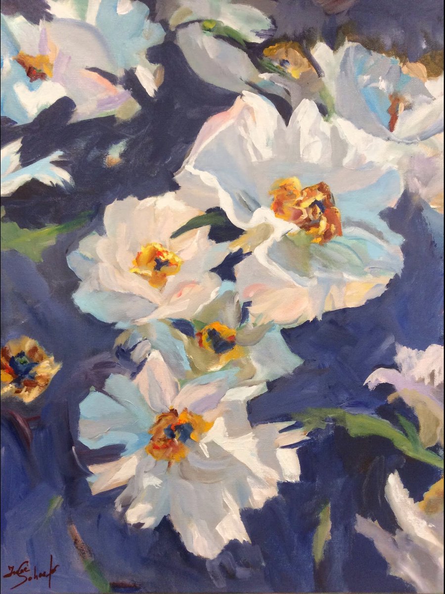 White peonies by Irene Schaefer