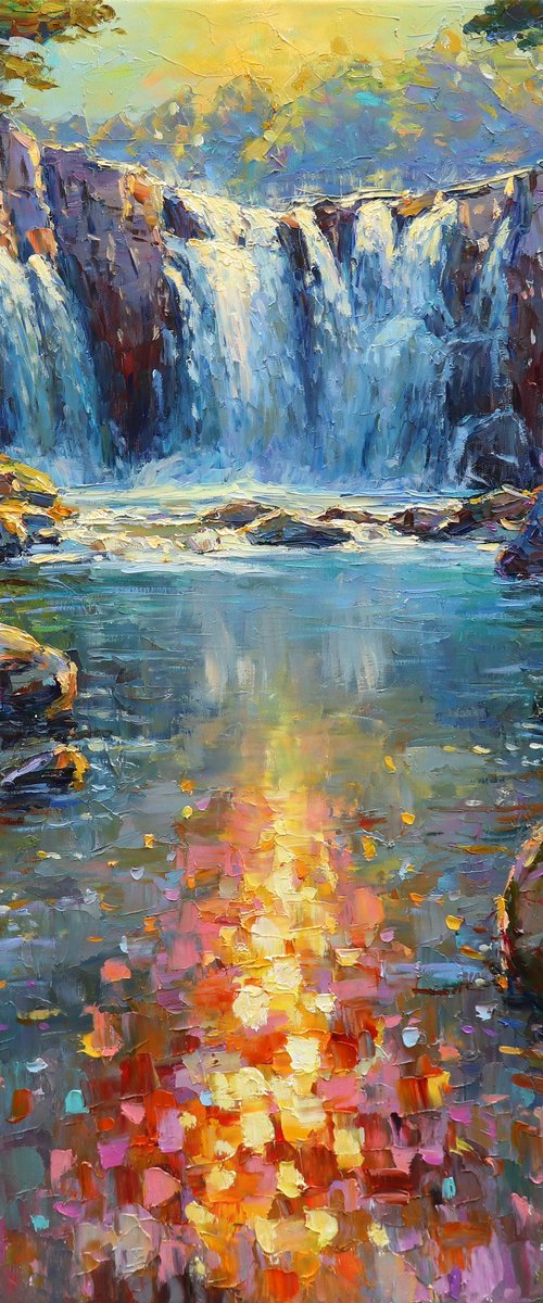 "Waterfall" by Evgeny Chernyakovsky