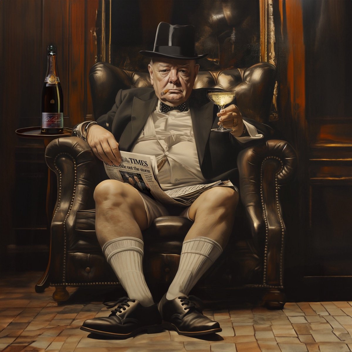 Winston Churchill by Slasky