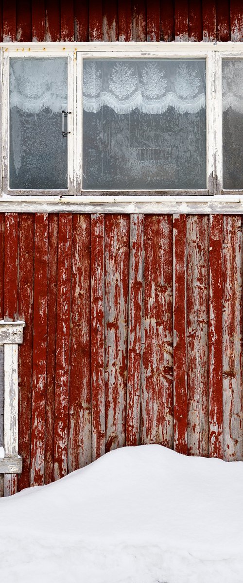 Red Wall in Mosjøen, Norway II by Tom Hanslien