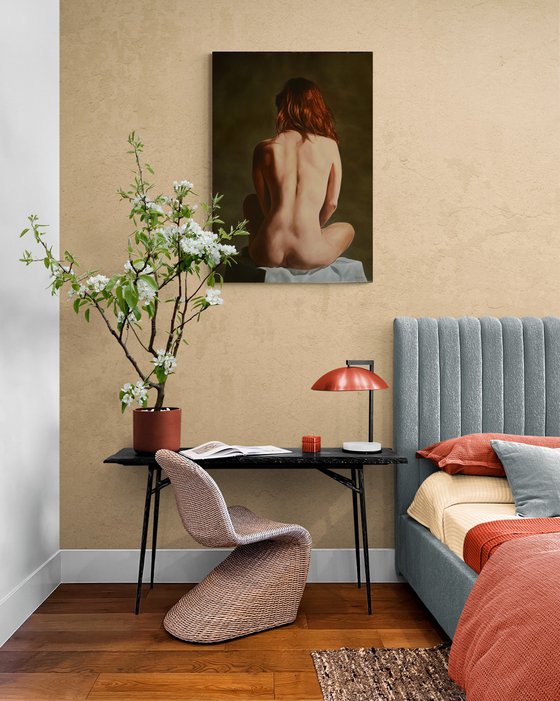 Nude from behind