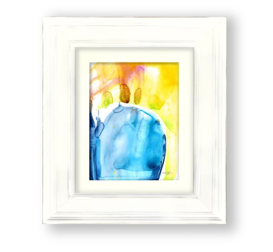 Finding Tranquility 12 - Abstract Zen Watercolor Painting