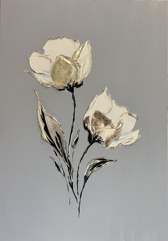 A stunning three-dimensional flower.