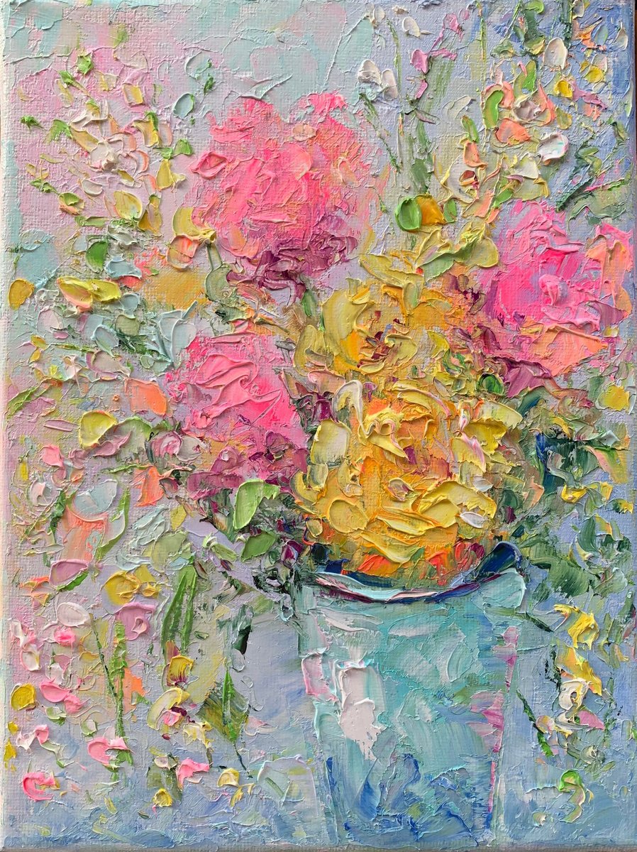 Summer Bouquet of Flowers by Kseniya Kovalenko