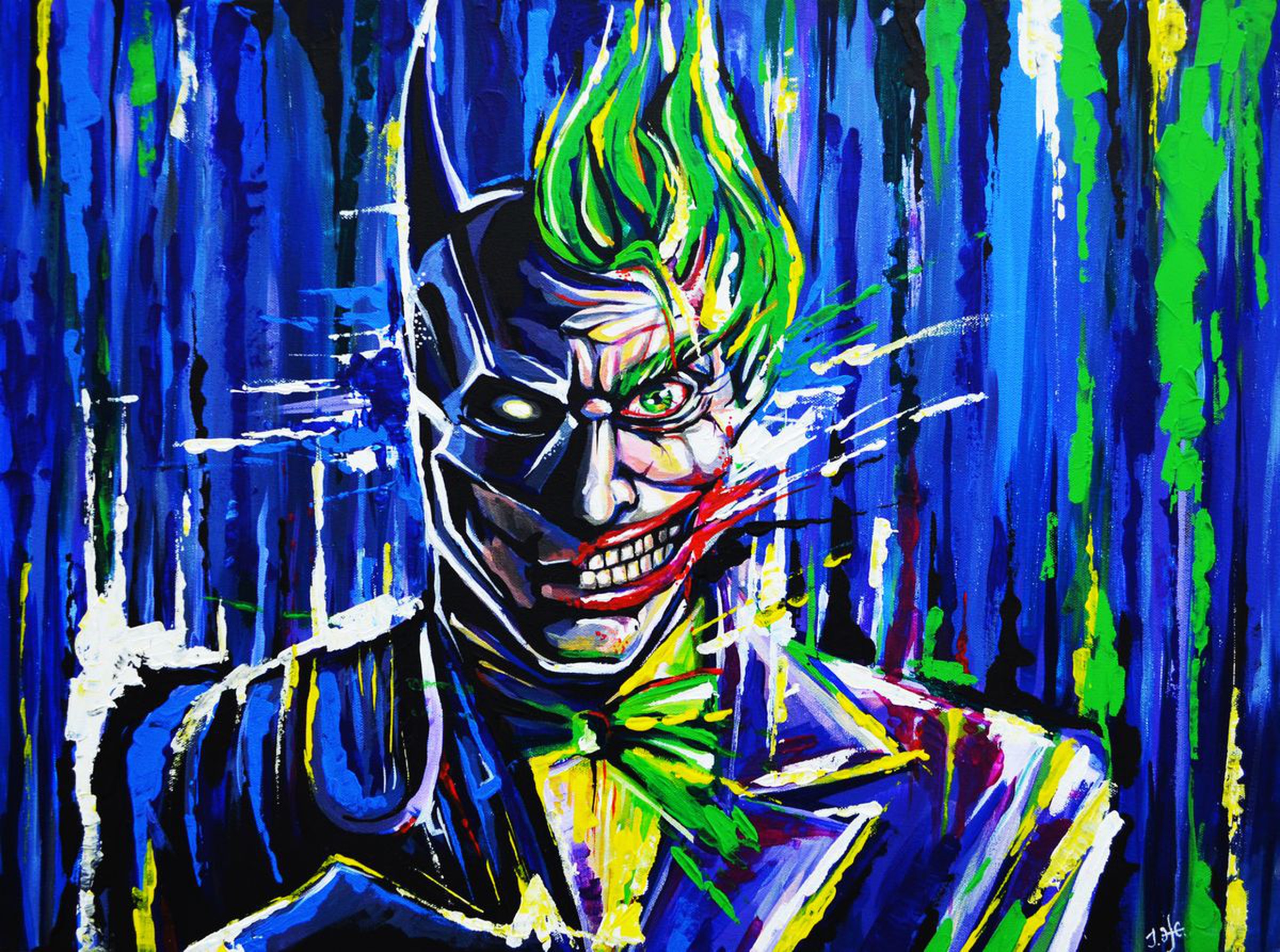 Batman Vs Joker Oil Painting Artfinder