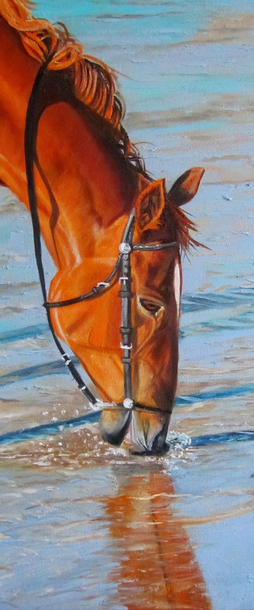 Horse at Sunset by Ira Whittaker