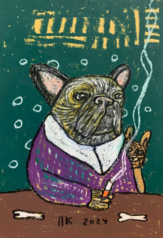 Smoking dog #95