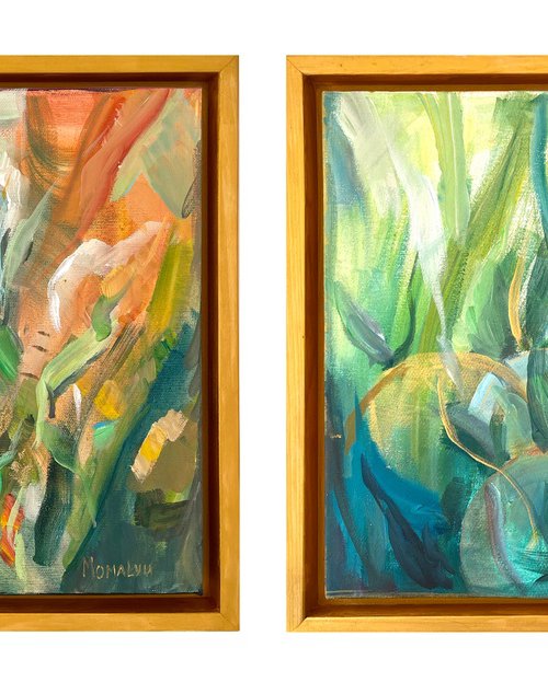 The Energy Within Nature. Diptych by MOMALYU