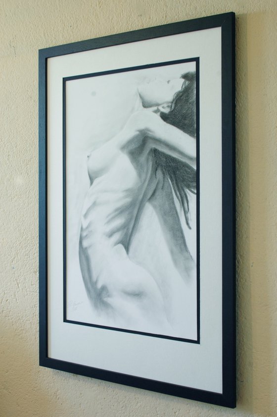 Nude study. Charcoal.