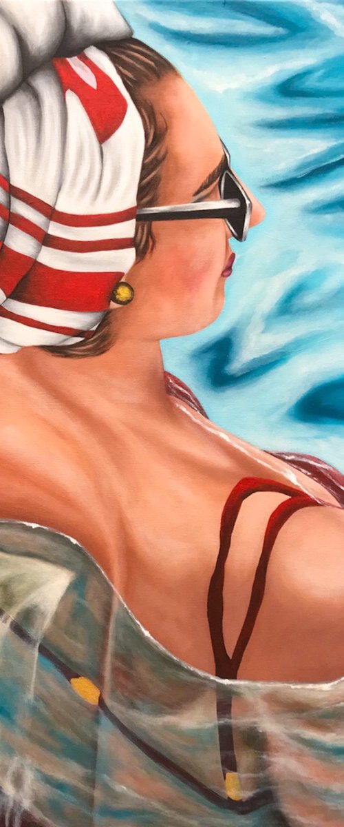 WoMaN iN sWimMiNg PoOl by Christina Bilbili