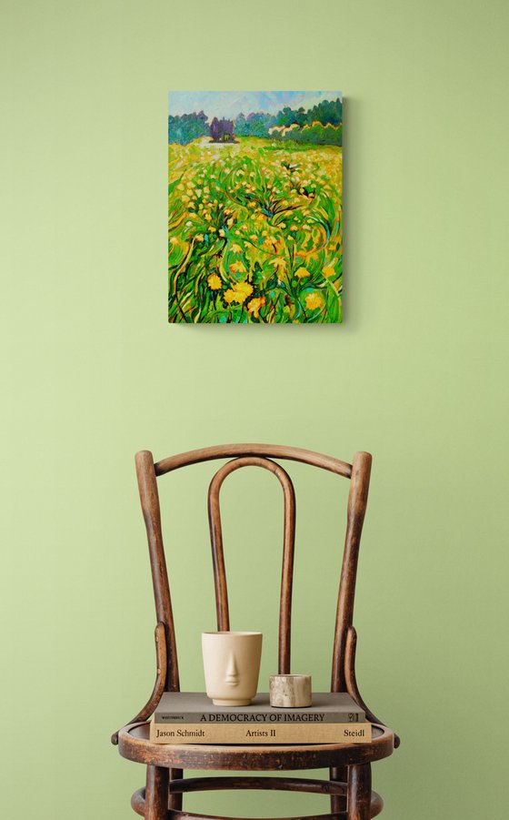 Dandelion Spring Landscape