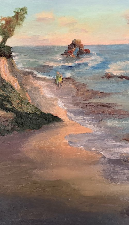 Corona Del Mar at Sunset by Grace Diehl