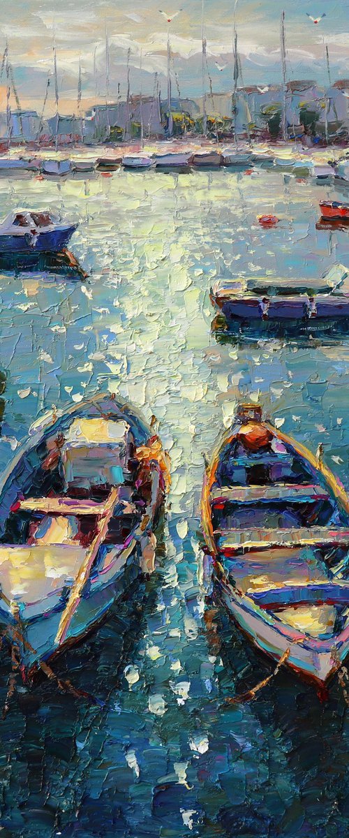 "Boats" by Evgeny Chernyakovsky