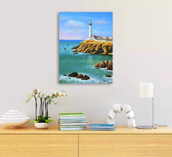 Landscape with a lighthouse