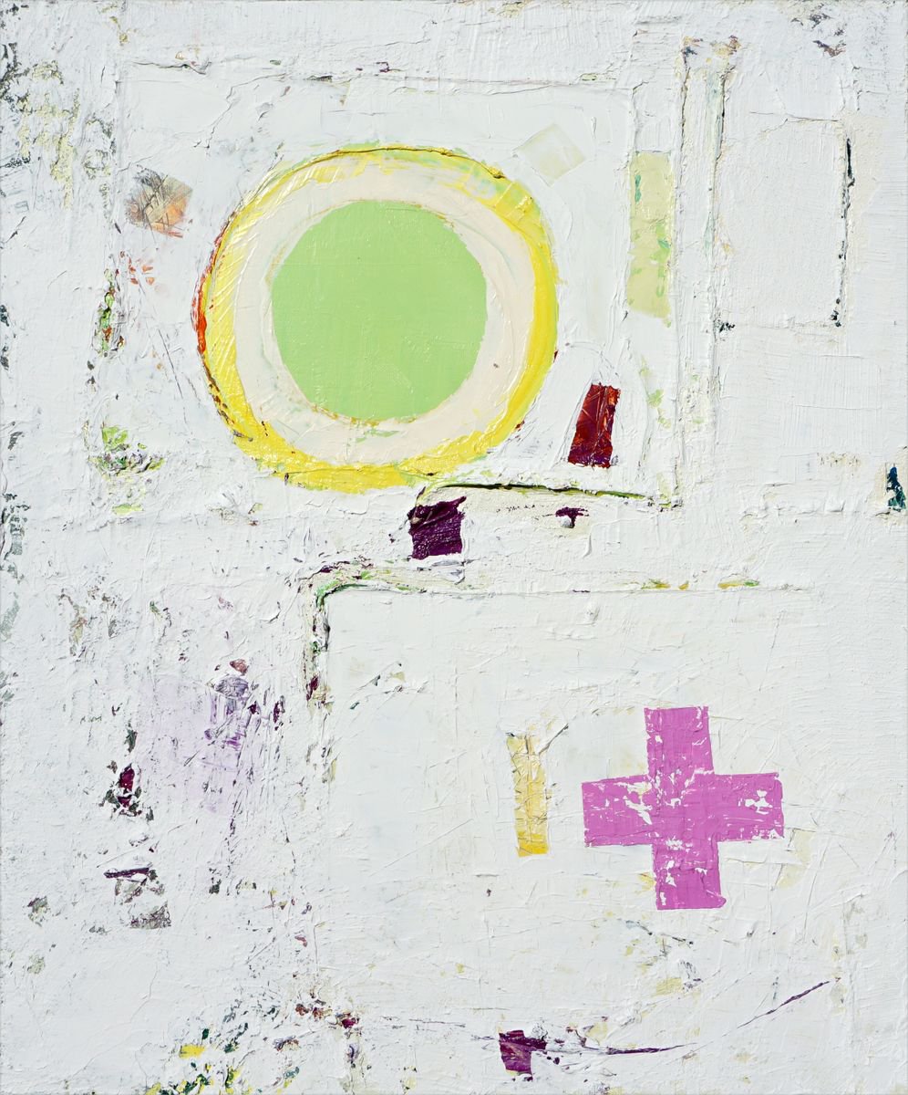 Abstract Oil Painting By Jelena B, 20 X 24, Kisses And Hugs 60X50Cm/20X24In, Original Artwork