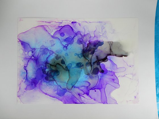 Alcohol Ink abstract painting.