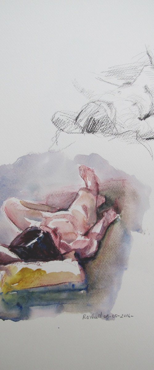 reclining female nude by Rory O’Neill