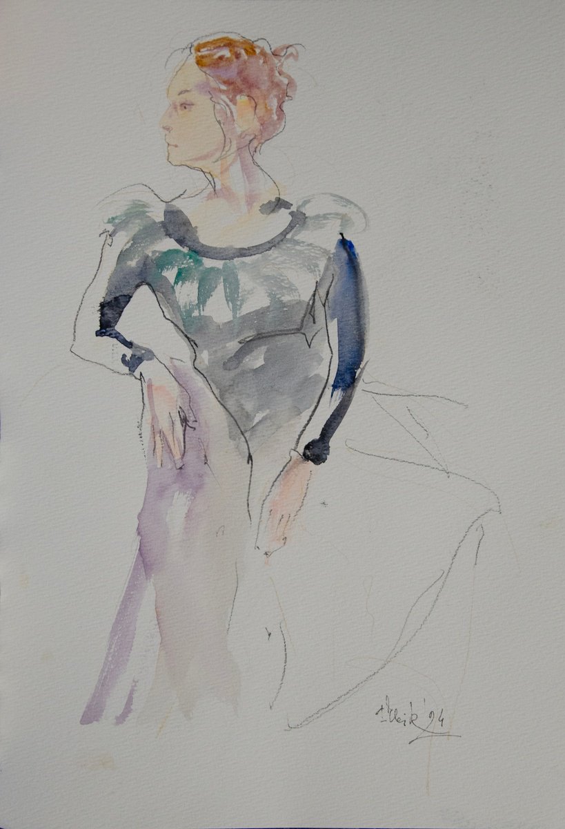 Fashion sketch. #3 by Irina Bibik-Chkolian