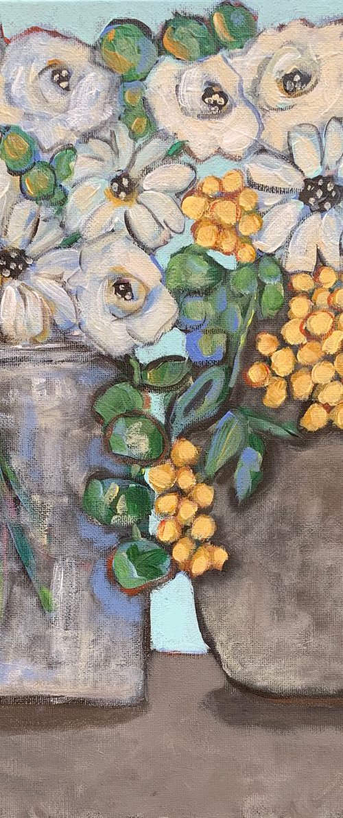 More White Flowers by Holly Wojahn